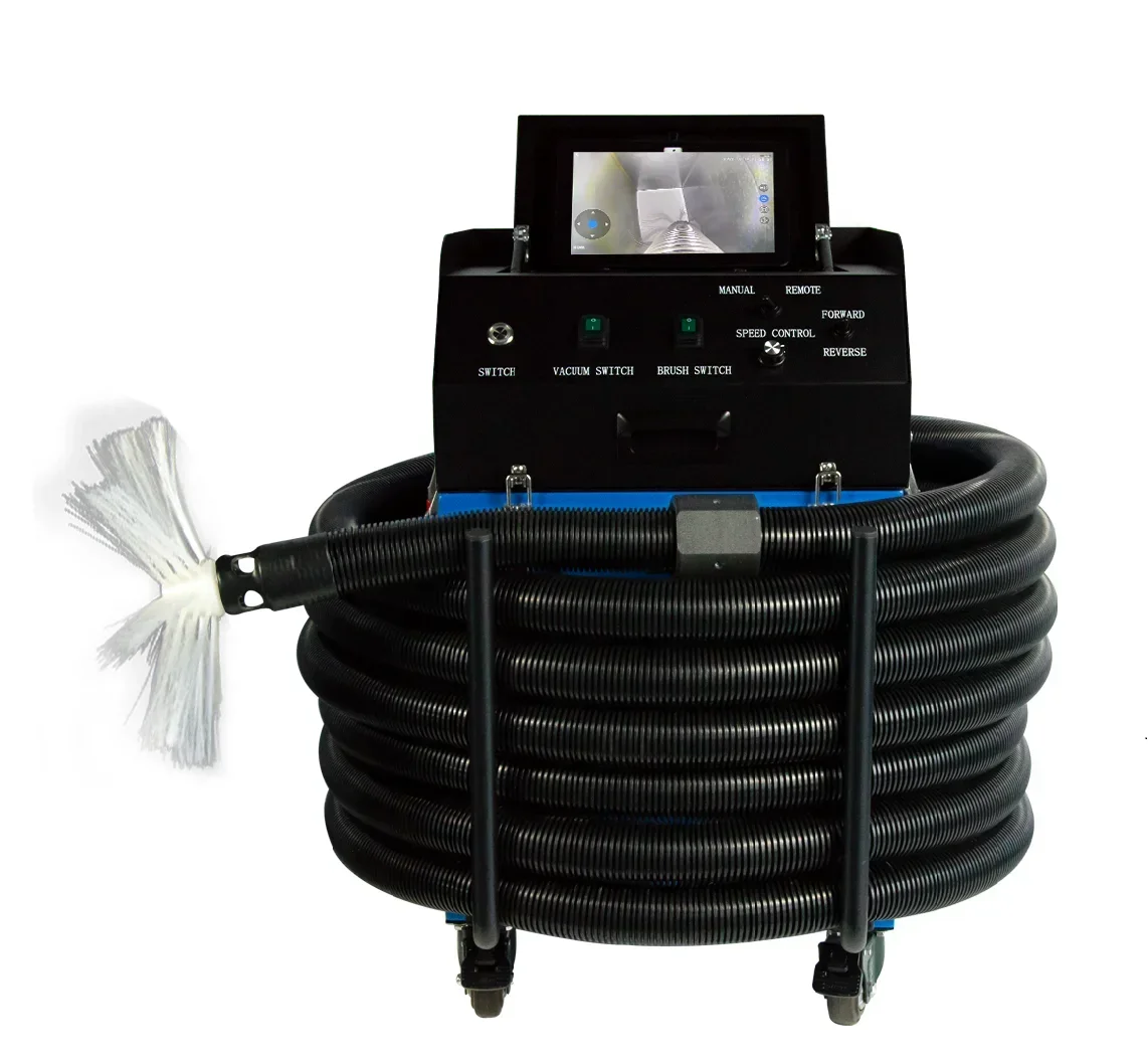 Factory Price the Latest Design of air Duct Cleaning Robot with Suction and Camera