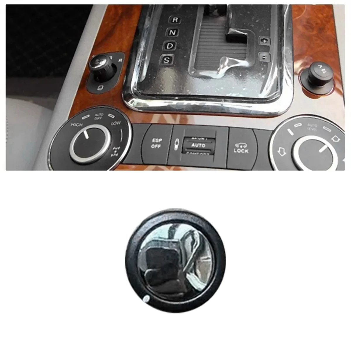 For Volkswagen Touareg 2003-2010 Left-Hand Drive Car Rearview Mirror Adjustment Switch Control Knob