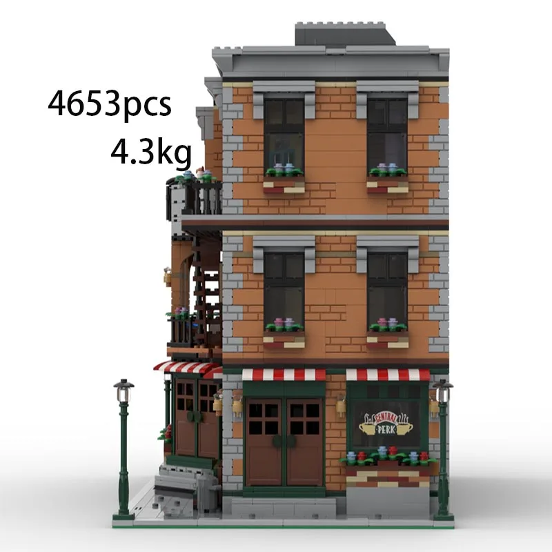 

H4Spot MOC-79570 Строительные блоки Центральный парк Тема квартиры Модель Друзья Бар Квартира Творческое образование Детская игрушка
