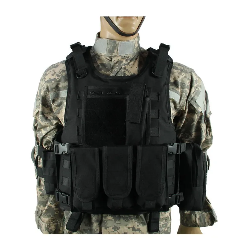 

Adult Amphibious Lightweight Multifunctional Tactical Vest with Anti-Stab Plates CS Outdoor Chest Rig Vest Camping Clothing