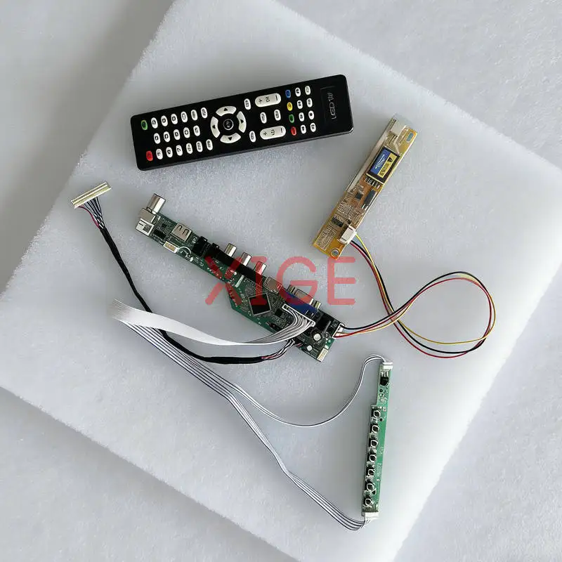 

Плата матричного привода подходит для CLAA141WB05 M141NWW1 CLAA141WB02 CLAA141WB03 1280*800 1280x800 1-CCFL LVDS 30-контактный комплект HDMI + VGA + AV + USB DIY Kit