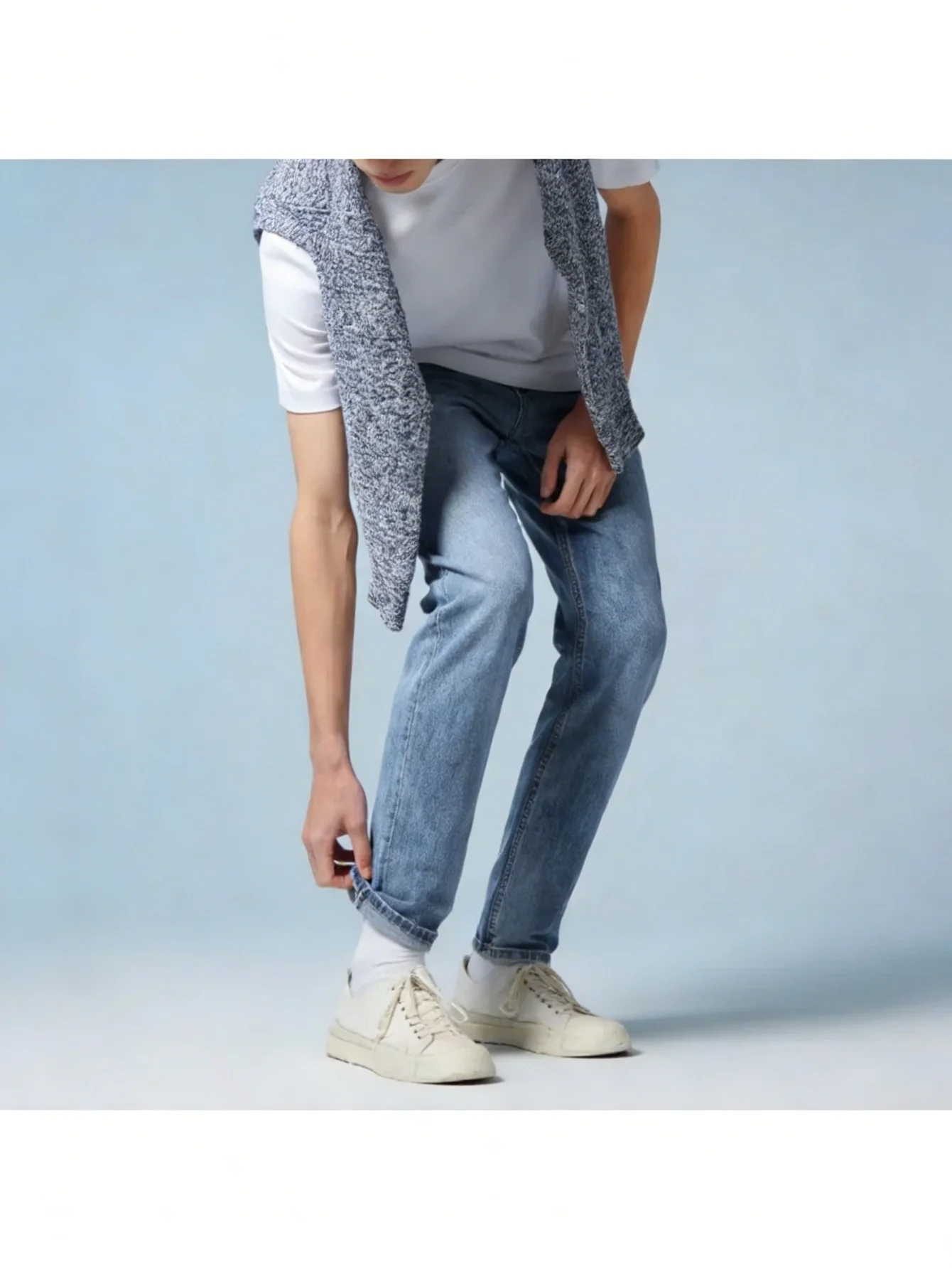 American Rap Y2K Lightweight Jeans Men, Trendy Baggy Denim Pants, Hip Hop Streetwear, Gift for Him
