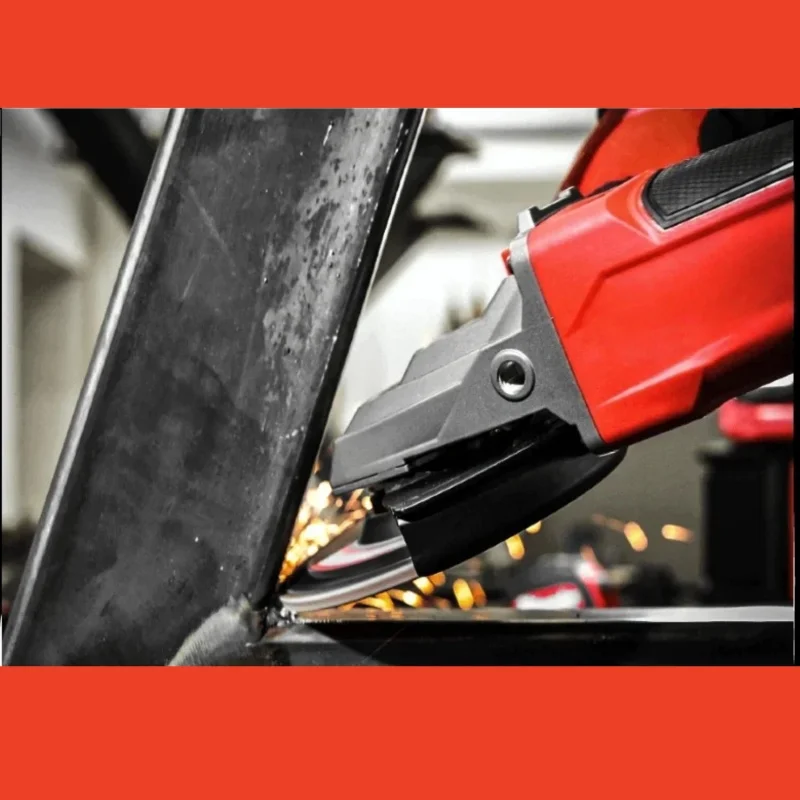 Mesin Gerinda Sudut Tanpa Sikat 125mm, Mesin Pemotong dan Pemoles dengan Saklar Paddle Tanpa Kunci, Perkakas Listrik untuk Baterai Milwaukee