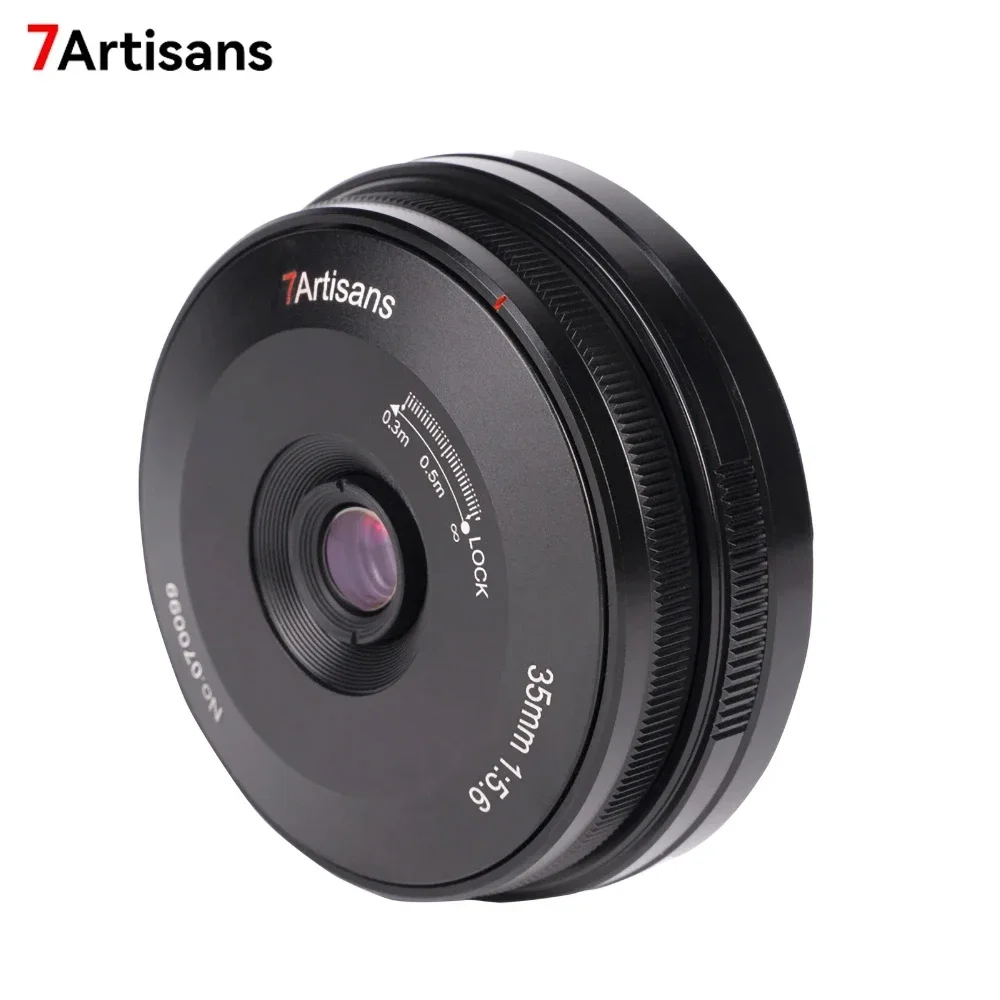 

7artisans 7 artisans 35mm F5.6 Full-Frame Manual-Focus Pancake Lens Compatible with Sony E mount Nikon Z Lens Leica L Cameras