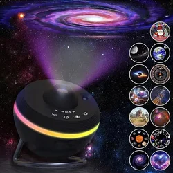 New Home Ceiling Decor Dynamic Meteor Planetarium Projector Lights 13 in 1 Ultra Clear Solar System Nebula Galaxy Projector Lamp