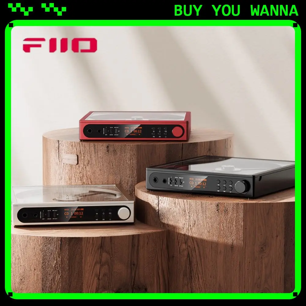 FiiO DM15 R2R Multifunctional Portable HIFI Bluetooth CD Player With 4.4 Balanced Track Capture Fiber Coaxial Output Support Usb