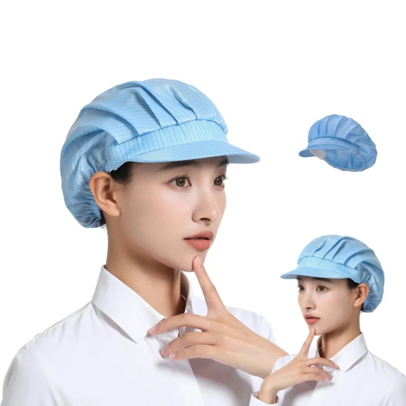 Solid color All Cloth Chef Hats Suitable For Kitchen Baking Cooking Safety Hygiene Reusable Anti Static Clothing Accessories Hat