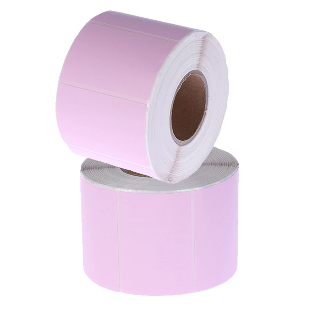 

2pcs 2 Rolls Self Adhesive Thermal Labels Blank Express Stickers Price Shipping Barcode Paper Rectangle Address Sticker Reusable