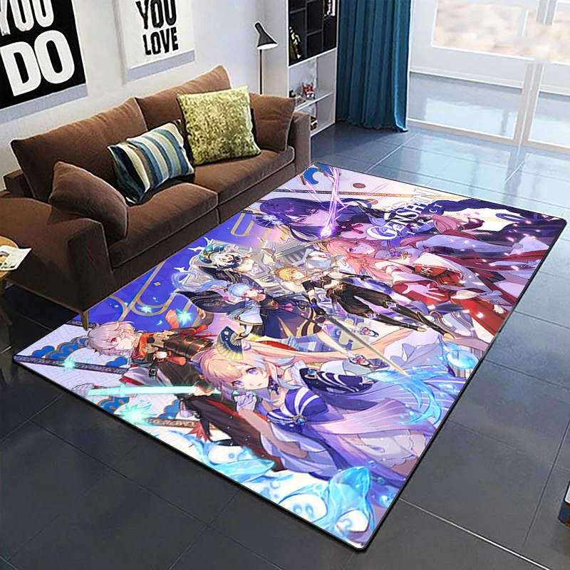 

Nordic Retro Decoration Living Room Rug Game Rug Bathroom Non-slip Rug Yoga Mat Home Bedroom Decoration Children Plush Rug