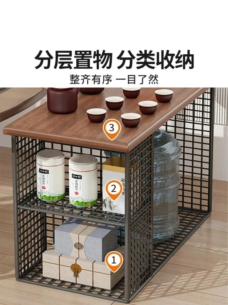 Sofa Living Room Side Cabinet Multi-layer Storage Rack Tea Table Mobile Coffee Table Small Table Balcony Tea Home Side Cabinet view 2