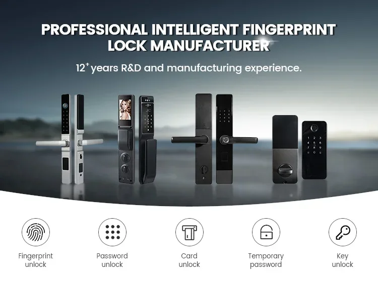 Y10 Us Standard Indoor Deadbolt Al Self-Learning Fingerprint Smart Wifi