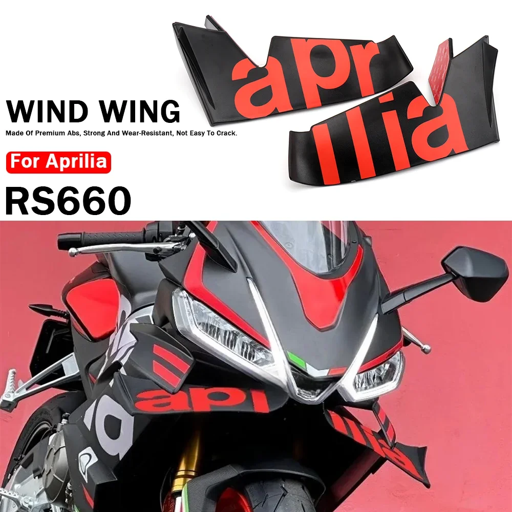 

New Naked Front Spoiler Winglet Aerodynamic Wing Kit Spoiler Motorcycle Accessories For Aprilia RS660 RS 660 rs660 rs 660