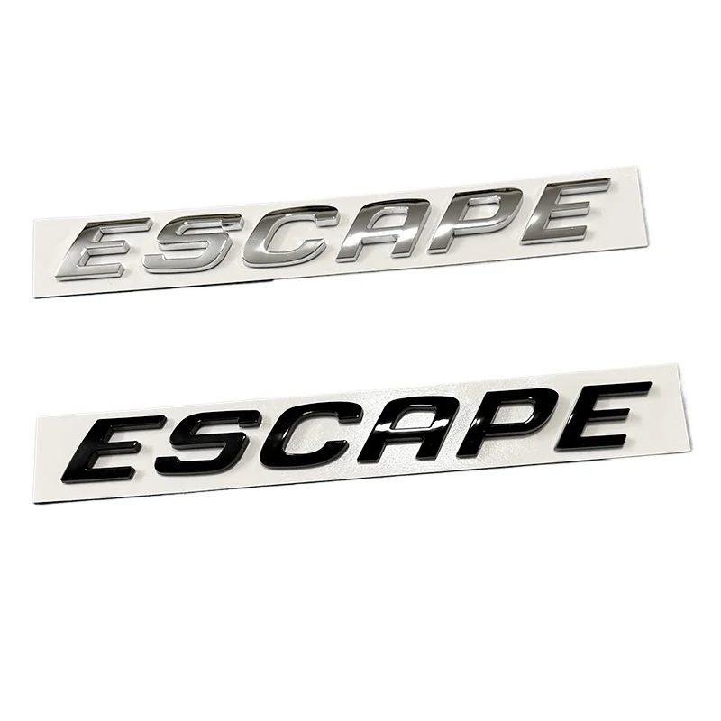 1pcs 3D ABS High Quality ESCAPE Car Emblem Fender Side Rear Tail Trunk Badge Sticker Decal Styling Auto Accessories Car Sticker