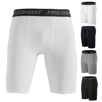 Pantalones deportivos para Fitness, pantalones cortos de baloncesto para hombre, mallas de entrenamiento, gimnasio, correr, entrenamiento, pantalones cortos, mallas de compresión para hombre