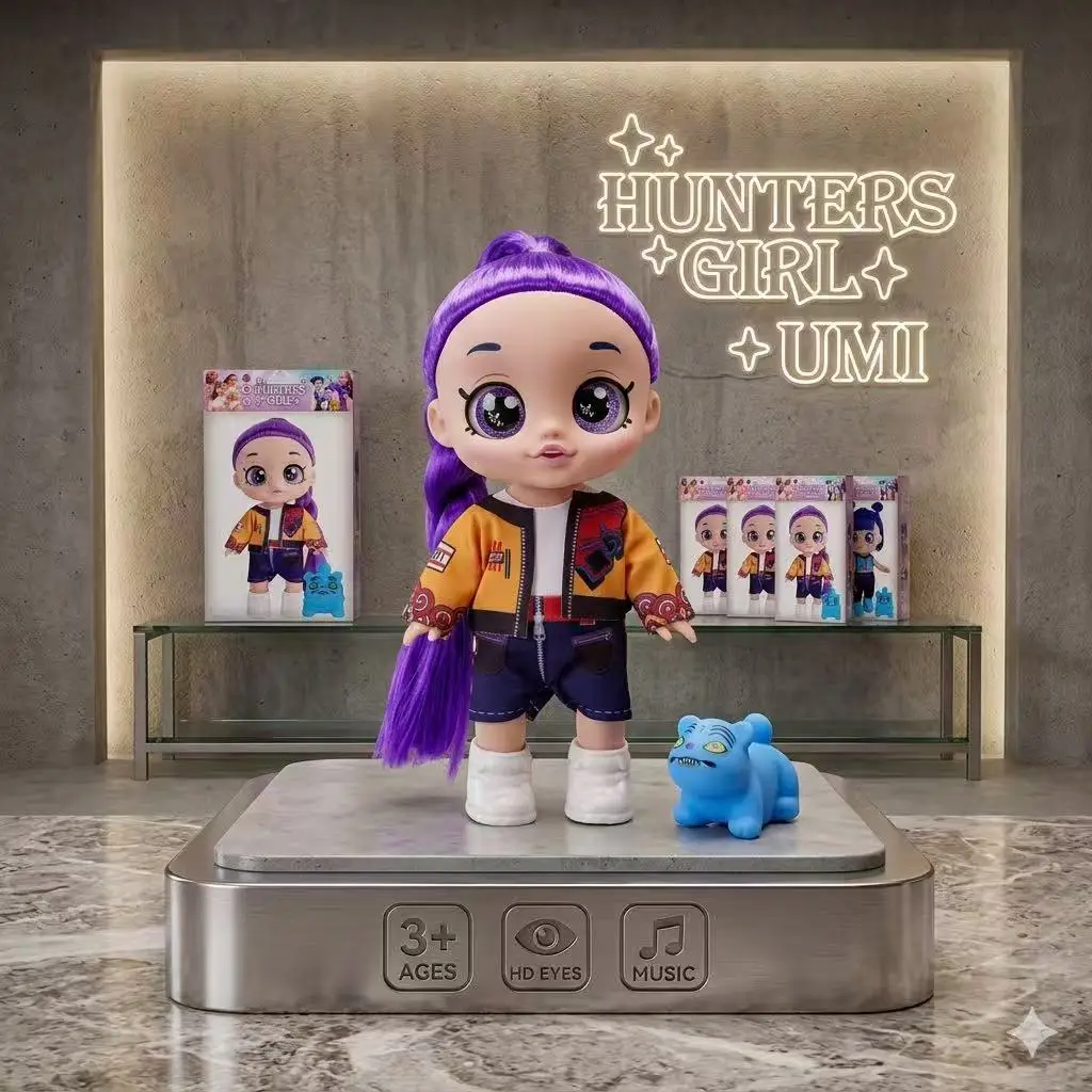 

2026 New Anime Kpop 10 Inch 5D Eyes Dolls Five Joints Movable Figure Musical Toys Fast Shipping Birthday Present for Girls Child