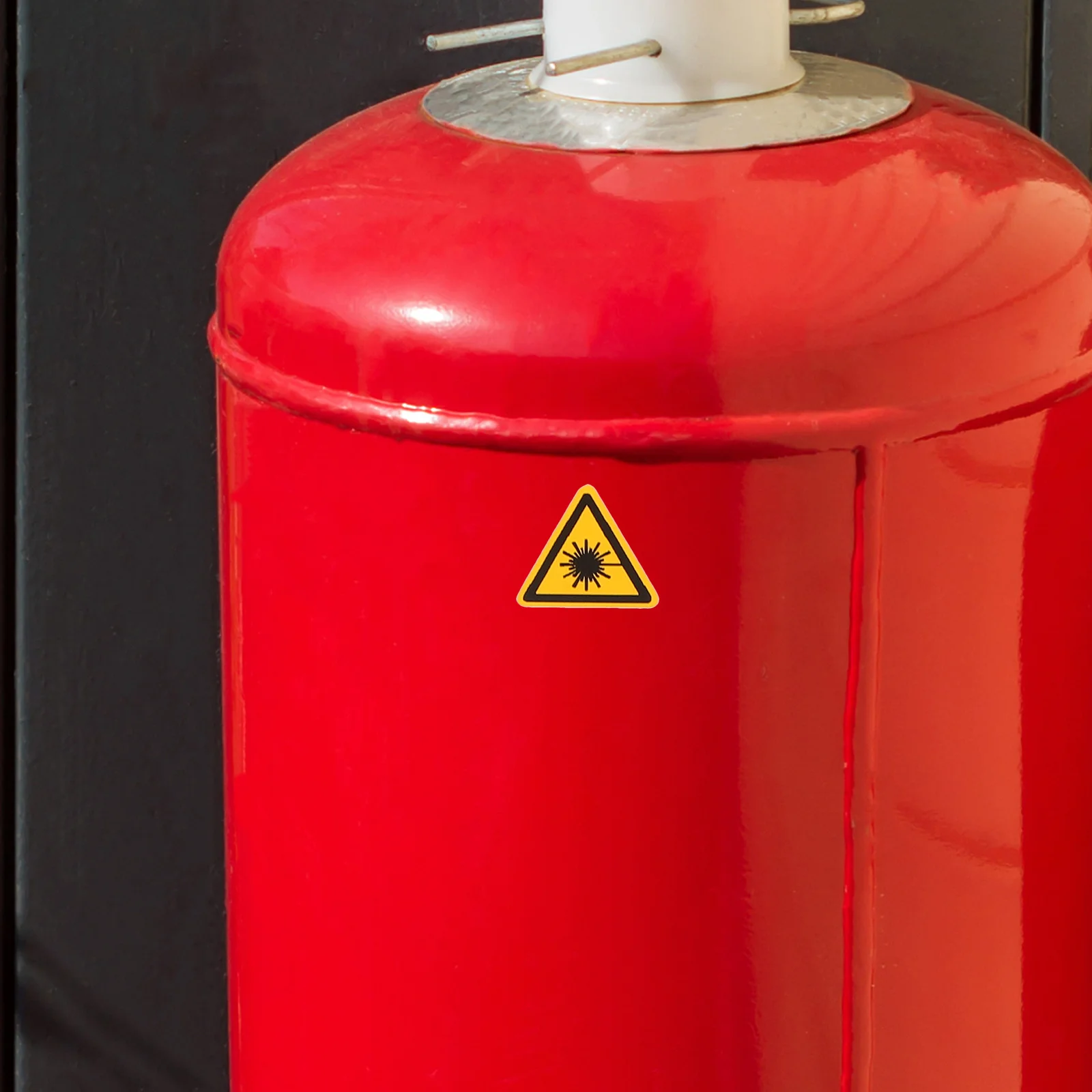 50 قطعة تسمية تحذير الليزر ملصق السلامة لاصق بولي كلوريد الفينيل دائم للمعدات مثلث علامة تحذير خطر تنبيه ملصق مائي