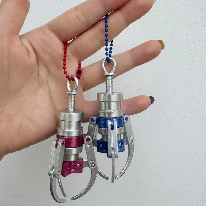 آلة دمية مخلب صغير المفاتيح الملونة انتزاع كليب مفتاح سلسلة لعبة لتخفيف التوتر حقيبة الظهر قلادة مضحك هدية حلقة رئيسية اكسسوارات #4