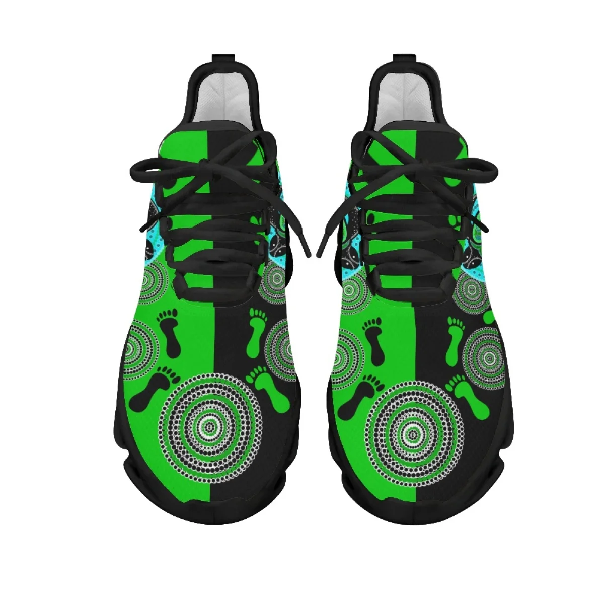 Aboriginal Turtle Indigenous Design Classic Non-Slip Mesh Shock Absorbing Running Shoes Casual Durable Summer Autumn Footwear