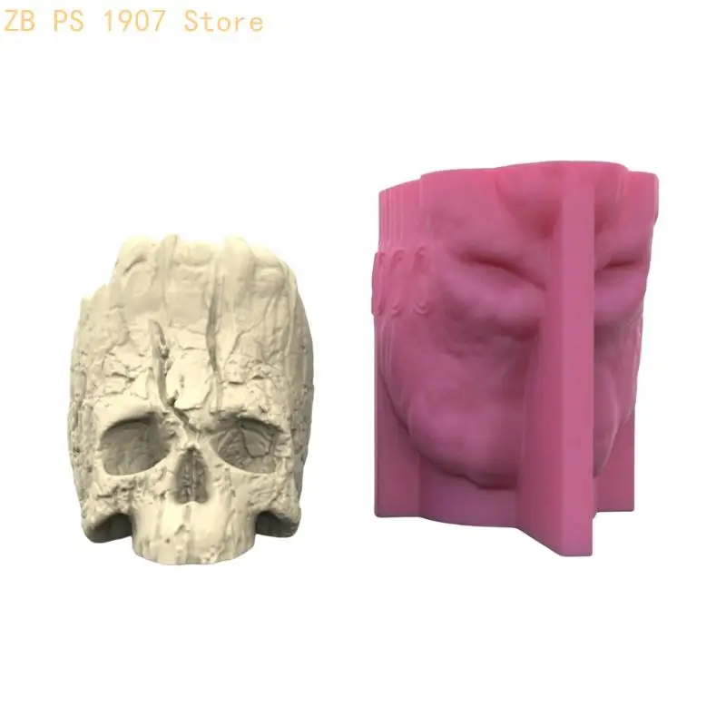 

High Quality Skull Planter Ornament Mold For DIY Resin Art And Garden Projects 55KA