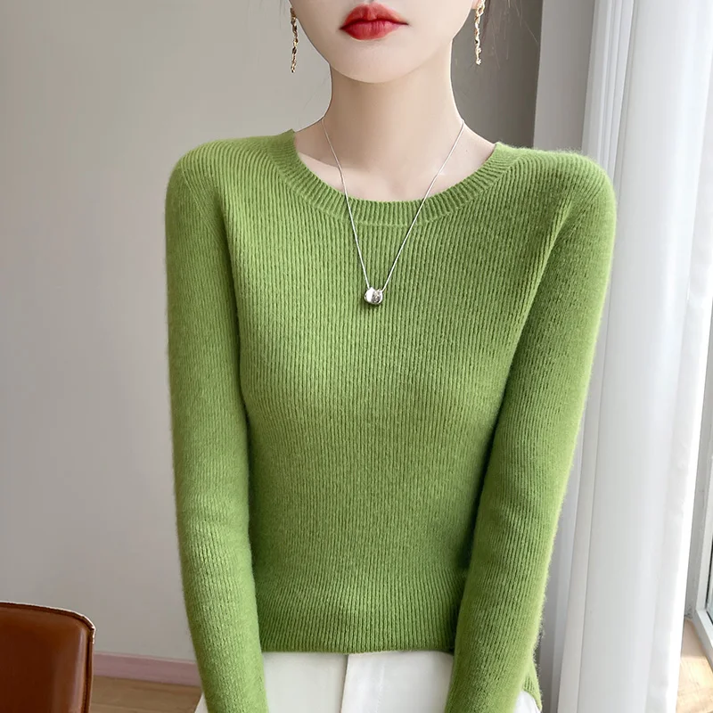 

2025 New Autumn And Winter Cashmere Sweater Women O-Neck Sweater Wear Pullover Cashmere Sweater Women