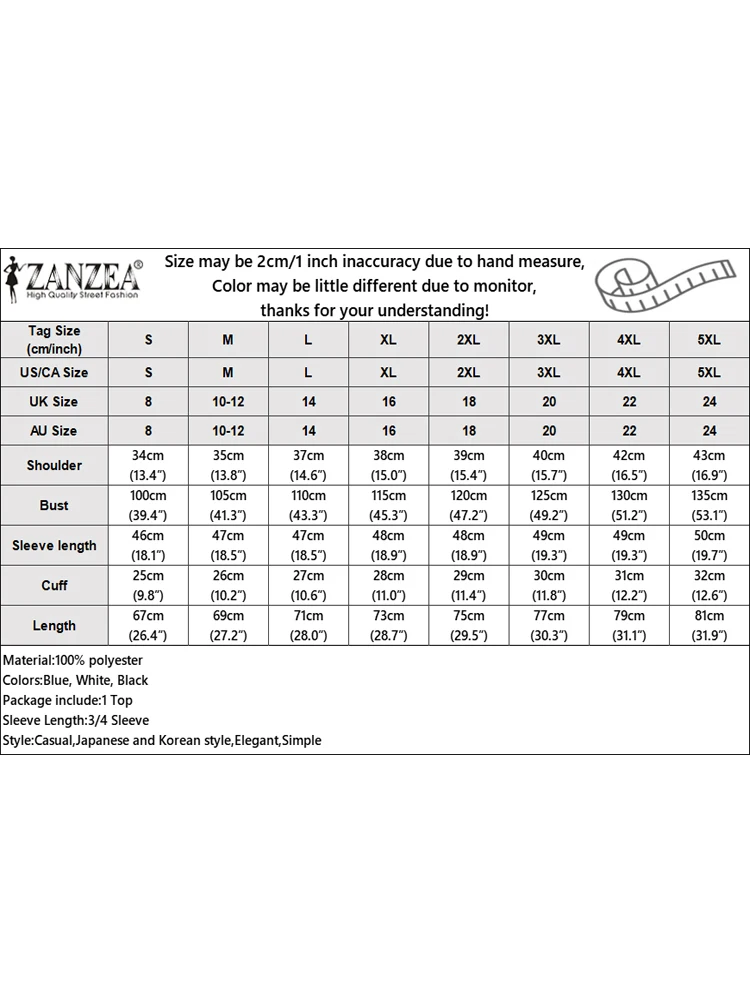 เสื้อผู้หญิงทรงหลวม ZANZEA รุ่นปี 2025 สำหรับฤดูใบไม้ร่วง คอวี แขน 3/4 เสื้อเบลาส์ลำลอง สีพื้น เนื้อผ้าบางเบา เสื้อทำงานผู้หญิงทรงโอเวอร์ไซส์
