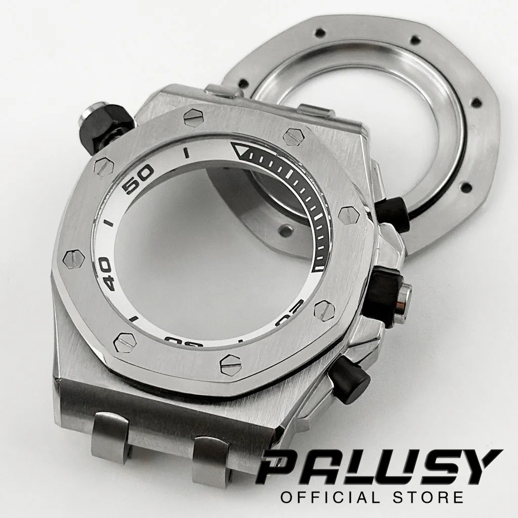 42mm AP Gehäuse Quarzuhrengehäuse VK63 VK64 Chronograph VK61 modifizierte Nutzung Größe 42mm Uhrengehäuse Uhrenzubehör NH35 Teil