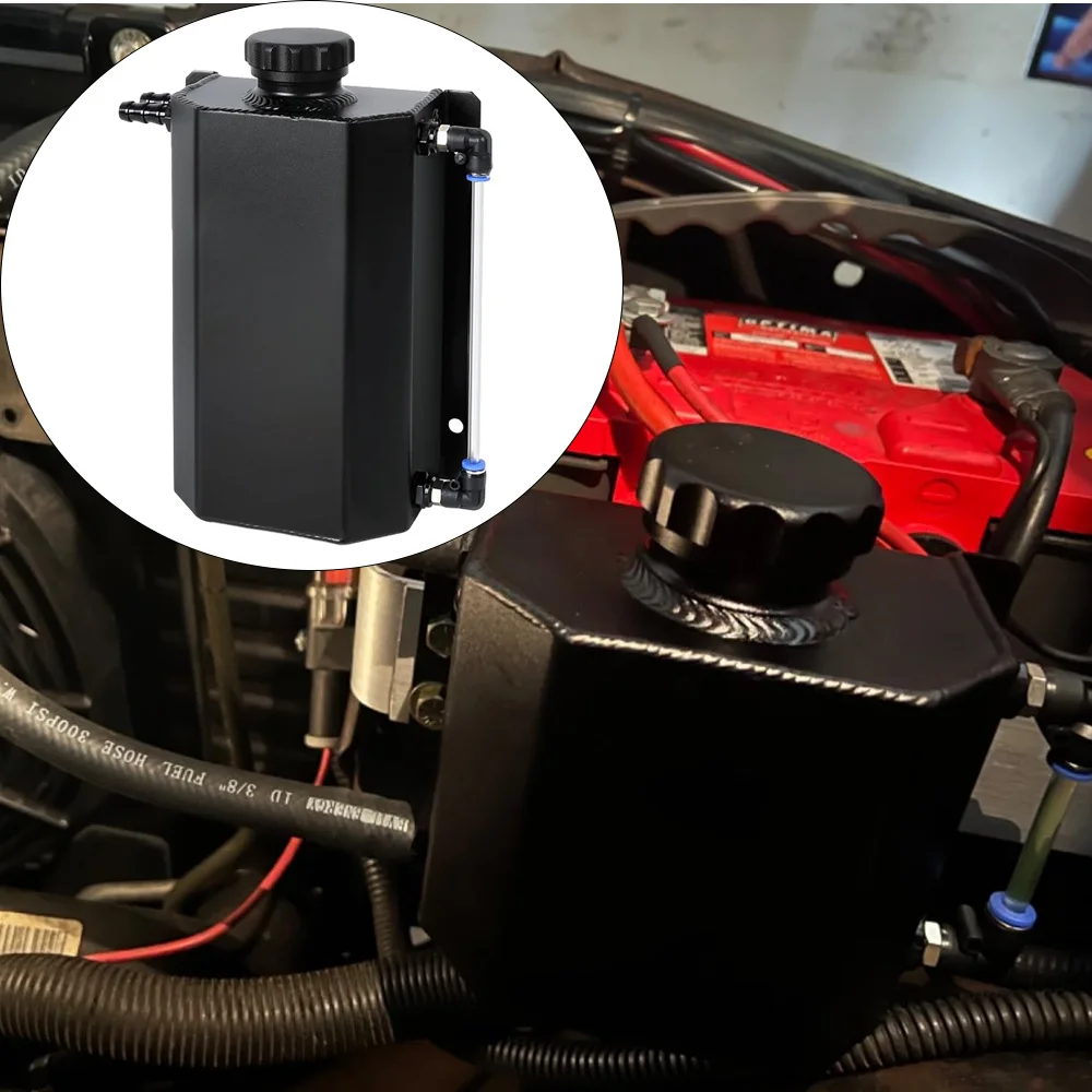 

2 л переливный бак охлаждающей жидкости радиатора с крышкой, расширительный перелив охлаждающей жидкости, резервуар для воды, алюминиевый сплав для адаптера 12 мм