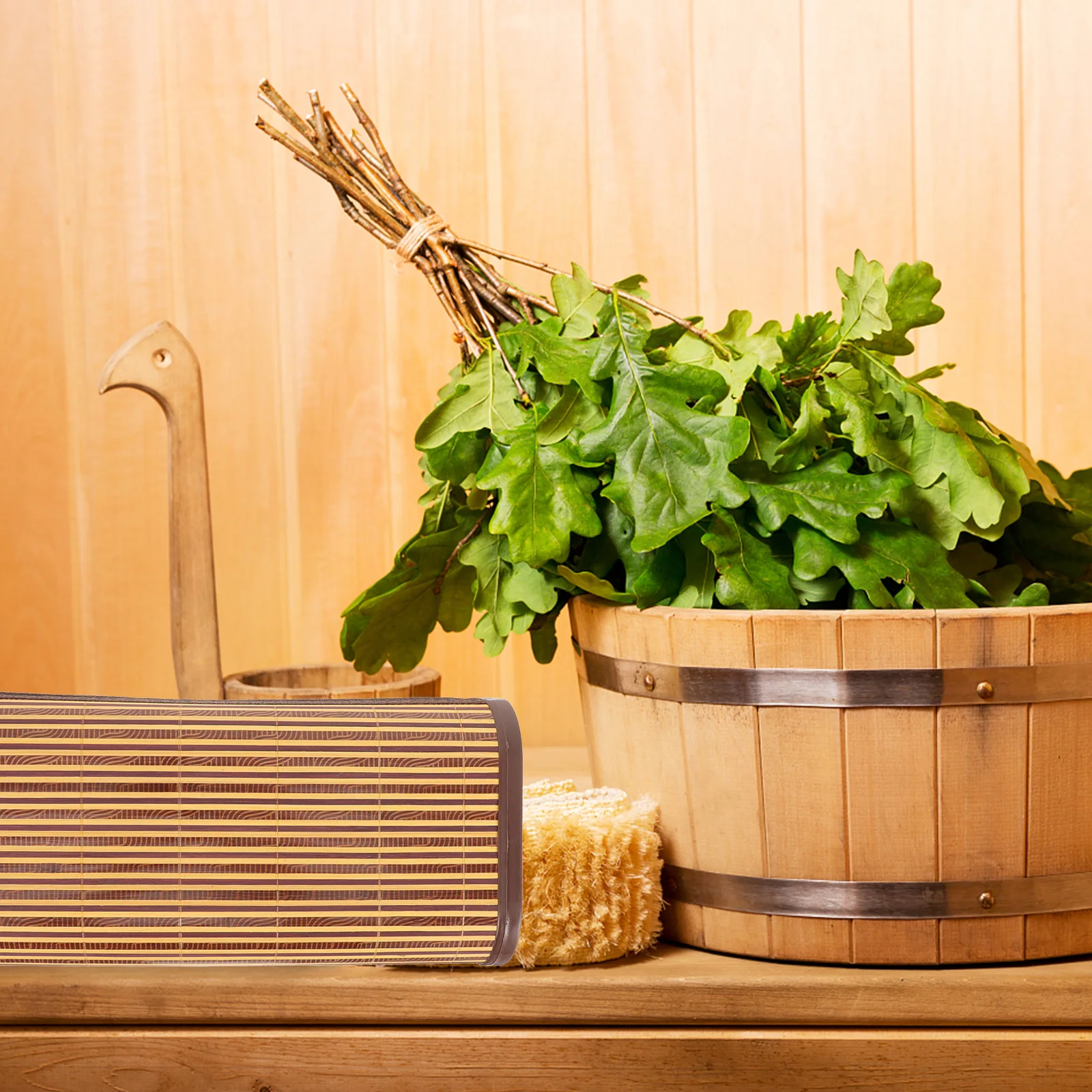 

2Pcs Hollow Bamboo Pillow Cooling Neck Cushion Ergonomic Headrest Sauna Steam Room Accessories Breathable Cylindrical Pillow