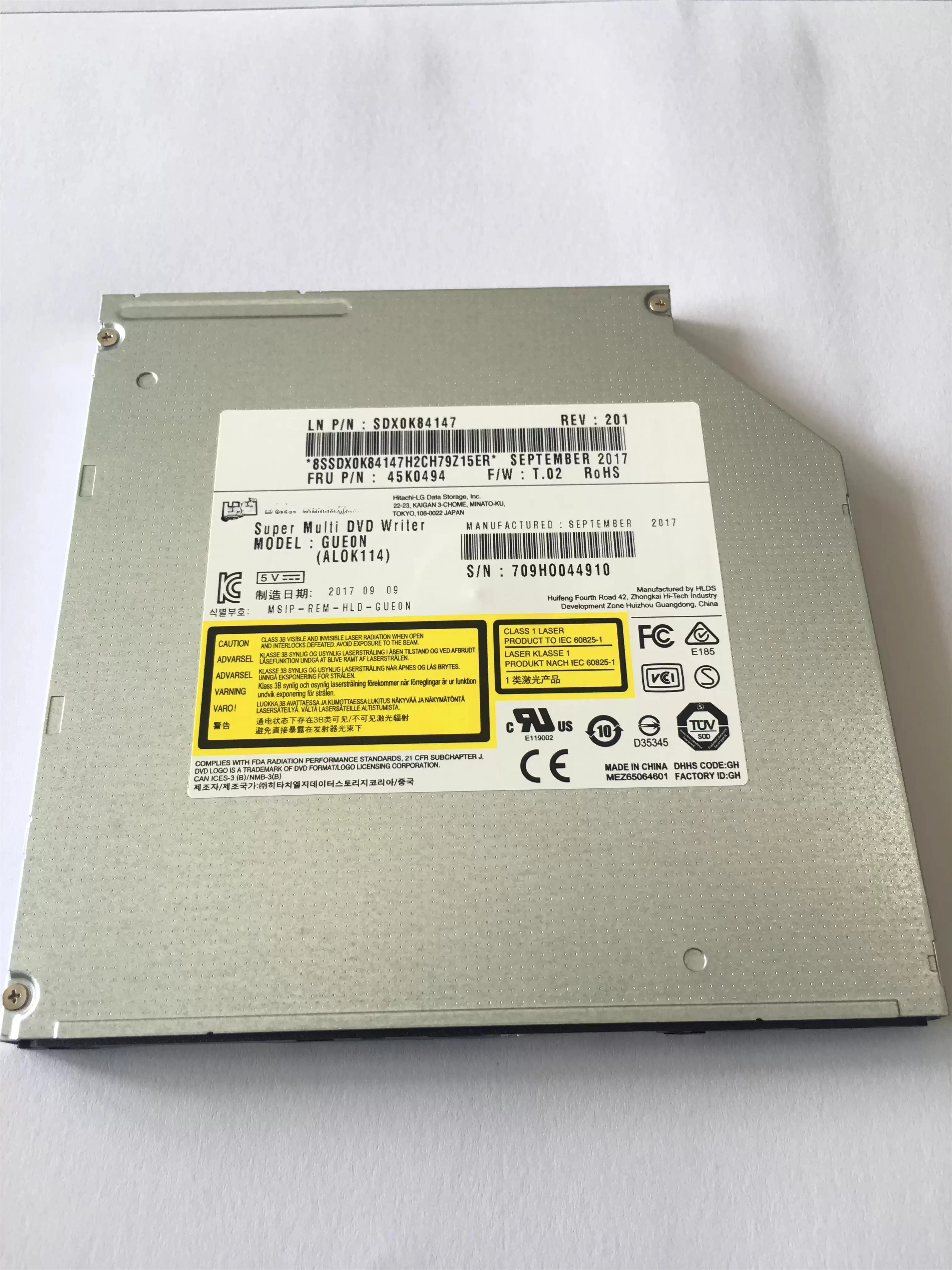 Brand New Original Laptop Built-in Optical Drive Universal Slim DVDRW Recorder Optical Drive for GUE0N 9.0mm
