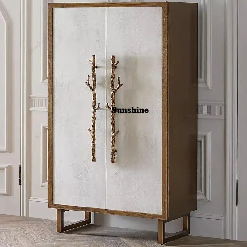 

TDAmerican neoclassical solid wood wardrobe, modern, bedroom double door, locker