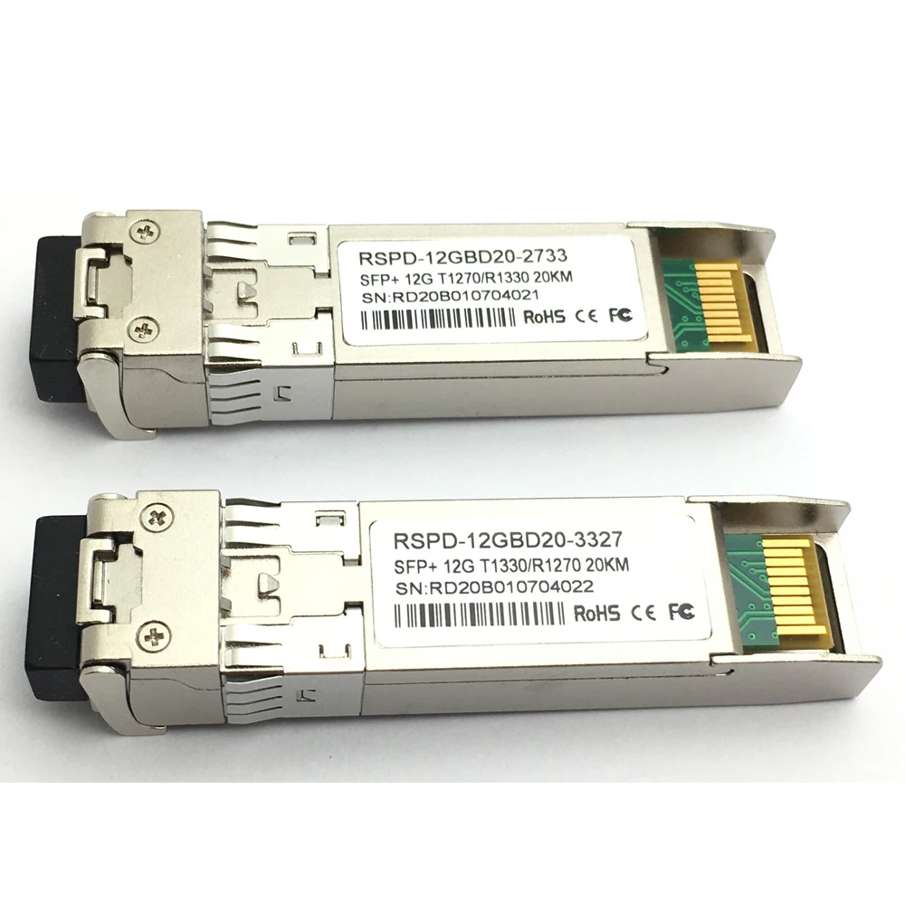 3Pairs 3G 1310/1550nm 6G/12G 1270/1330nm SM Bi-Directional 10KM 20KM SDI SFP Transceiver Suitable For Blackmagic BMD Yellowbrick