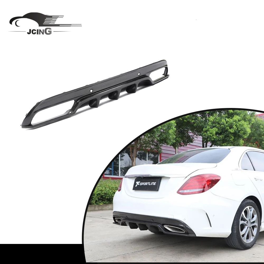 

ATV&UTVHigh Quality Real Carbon Rear Bumper Diffuser Lip for Mercedes Benz W205 Sport C300 C43 AMG Sedan 2015-2019