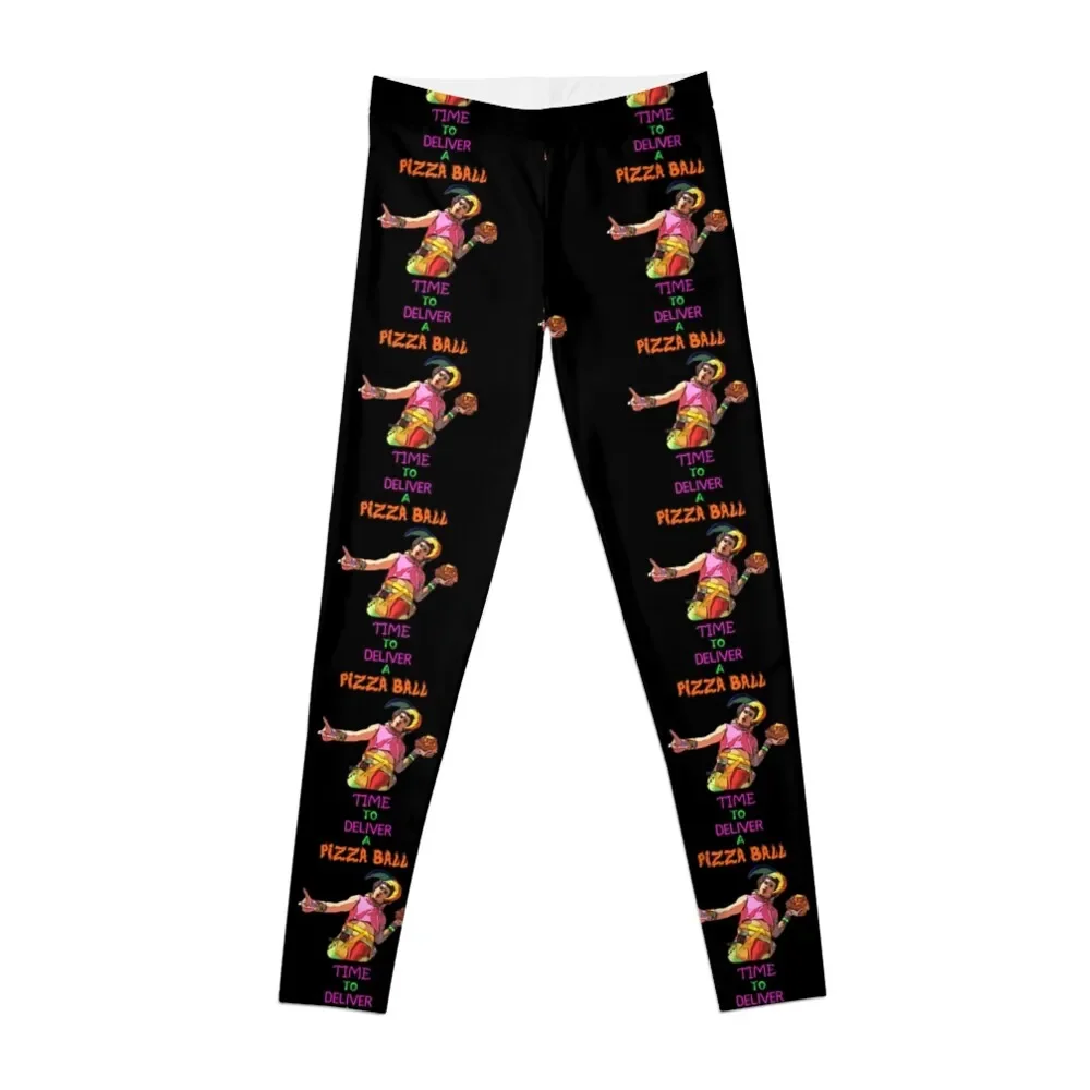

Time To Deliver A PIZZA BALL Leggings Fitness clothing Women's pants joggers for Women's sports Womens Leggings