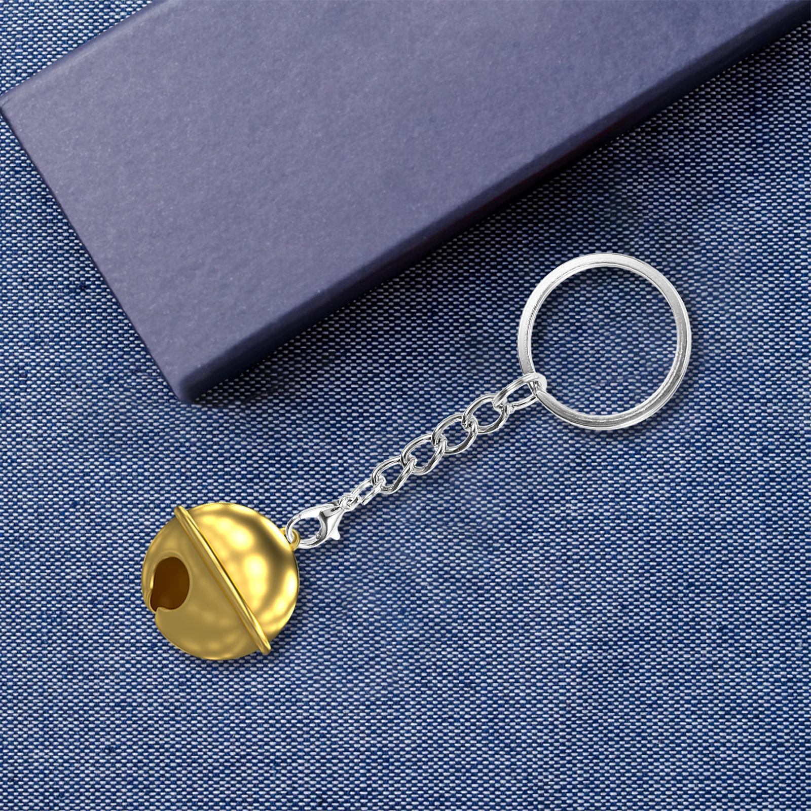 

Keychain Metal Strong Rust Resistant Lightweight Durable Smooth Unique Design Safety Outdoor Key Holder