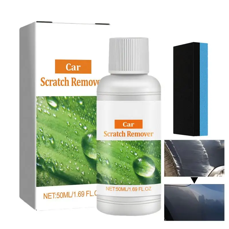 

Car Scratch Remover Car Paint Scratch Repair Wax Multifunctional Car Scratch Remover Maintenance Supplies With Sponge