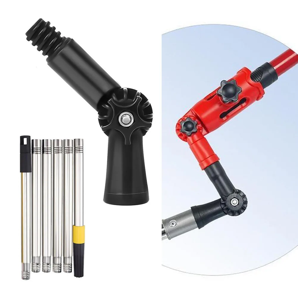 مهام تنظيف تمديد أسطوانة الطلاء بطول قابل للتعديل، توافق مشبك رأس دوار 180 درجة، مرفق سهل #2
