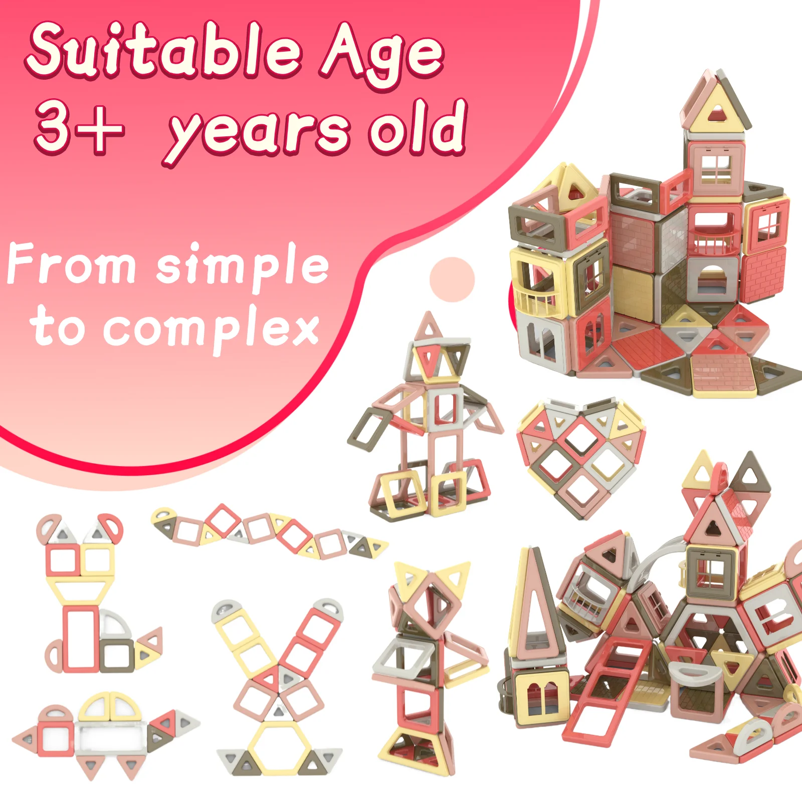 149 stuks magnetische bouwstenen geschikt voor kinderen essentiële creatieve leercadeaus voor klaslokalen ideale verlichting