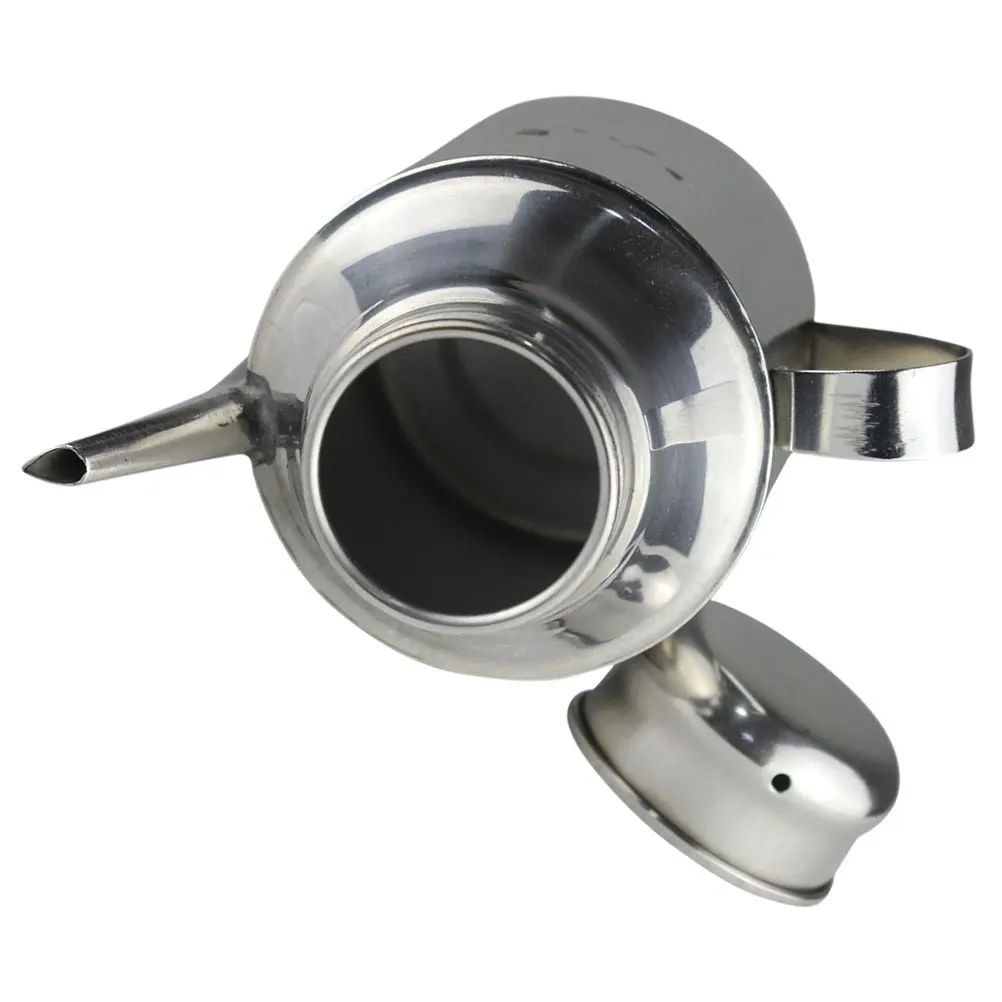 

Stainless Steel Oil Kettle Multi-Function Soy Sauce Dispenser Practical Kitchen Accessory Leak Proof Spout Filter