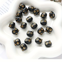 30pcs Lovely Cat Head Beads Loose Animal Beads for Jewelry Making DIY Handmade Earrings Necklace Bracelet Key Chain Accessories