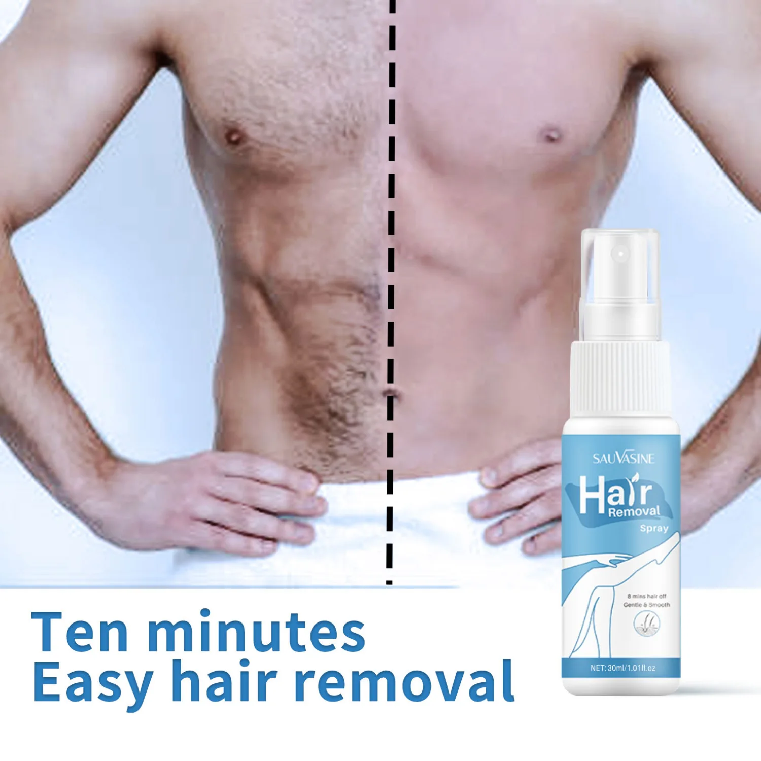 Fast Hair Removal Cream Spray Painless Hair Growth Inhibitor Arm Armpit Legs Permanent Depilatory for Men Women Beauty Health