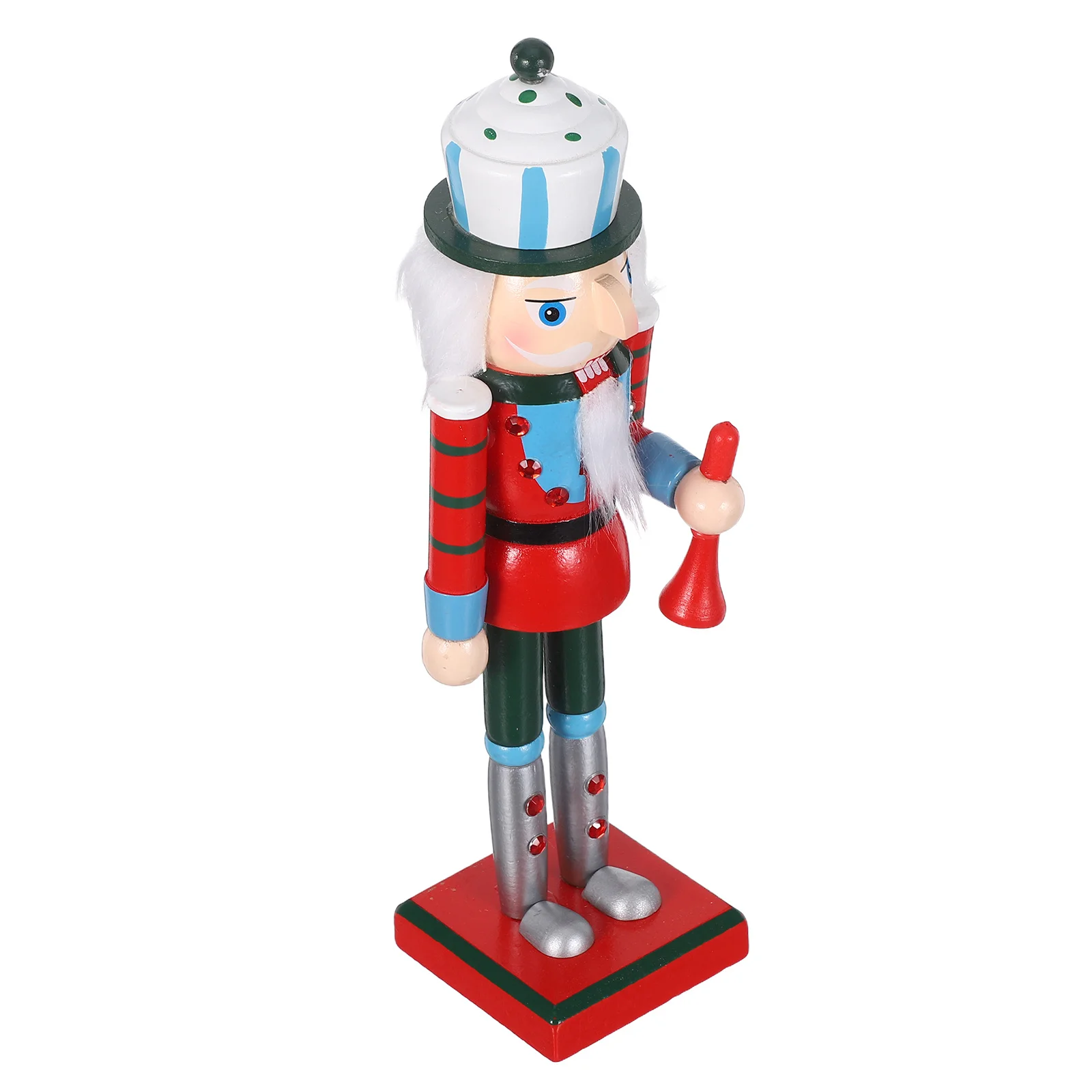 

Handcrafted Wooden Nutcracker Soldier 25.5cm Christmas Shelf Decoration Festive Mantel Classic Holiday Ornament