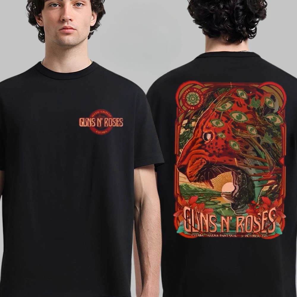 Y2k Guns N Roses Cotton Band Shirt Unisex Summer Short Sleeve Fashion Brand Tee Luxury Casual Vintage T-shirt