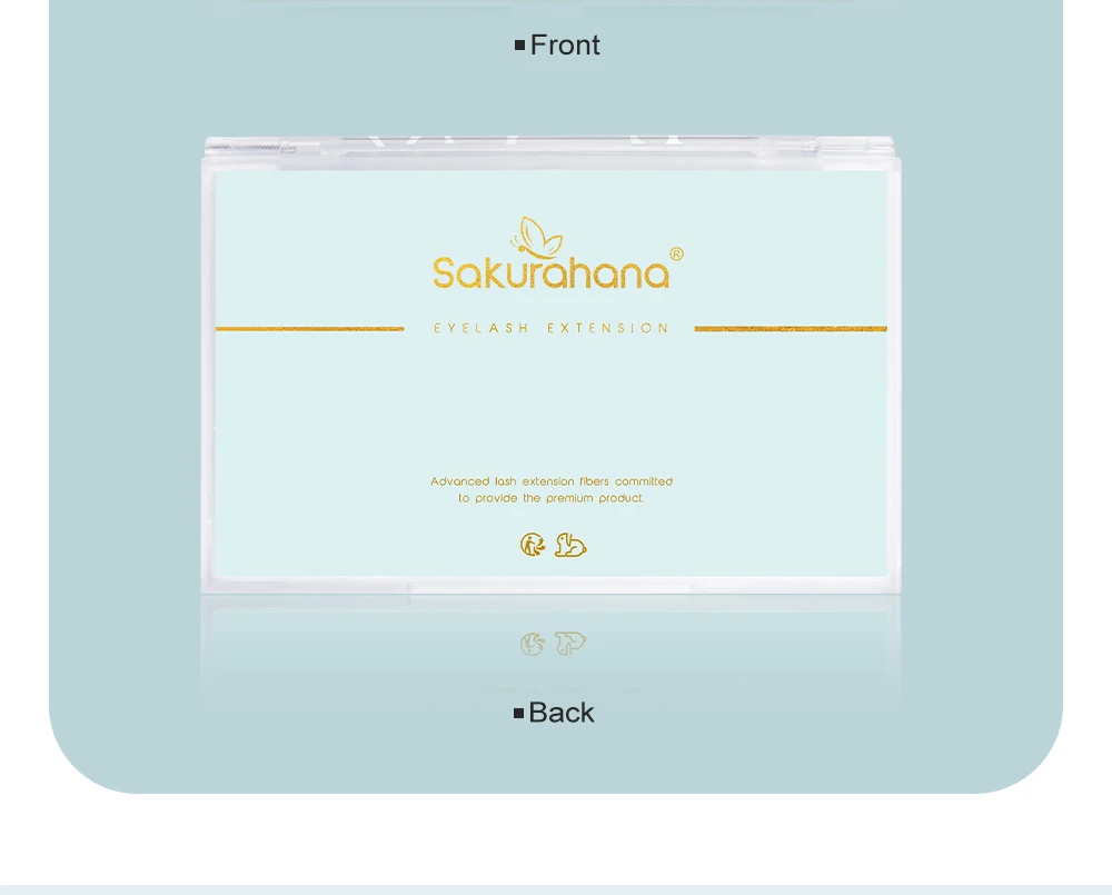 SAKURAHANA Klassische individuelle Wimpernverlängerungen, mattschwarze Volumen-Kaschmir-Wimpern, weiche, natürliche Nerz-Premium-Volumen-Wimpern – Detail 4