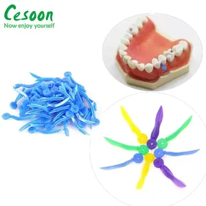 Gap Wedge Dental Plastikzähne mit Ende, Einweg, Zahnarzt, Mundpflegezubehör, kreisförmige Löcher, 4 Größen, 200pcs pro Box 10 Hauptverkäufe Cunha Dentistry - №3