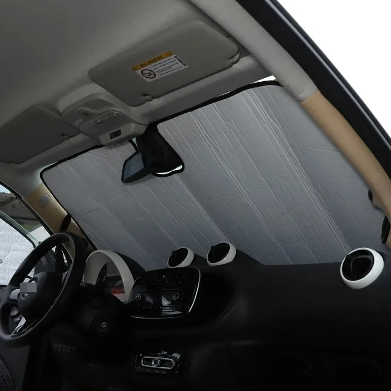

Suetlcoity For Smart 453 Fortwo Forfour 2015-2020 Car Front Windshield Full Window Glass Sun Protection Parasol Car Accessories