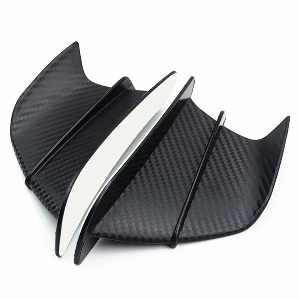 2pcs Motorcycle Winglets Air Deflector Racing Side Fairing Winglet Wing Spoiler Sidewinder Flying Wing Air Deflector Decorate