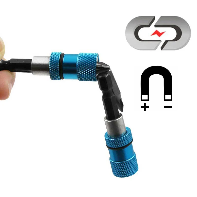 

1/4 Stainless Steel Electric Screwdriver Bit Limit Magnetic Connecting Rod Screwdriver Depth Adjustable Extension Rod Tool