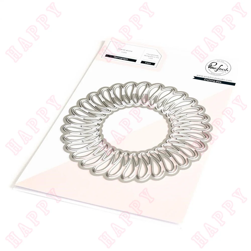 

Metal Cutting Dies Spiral Circle Decoration For DIY Scrapbooking Diary Album Paper Template Greeting Card Embossing Handcraft