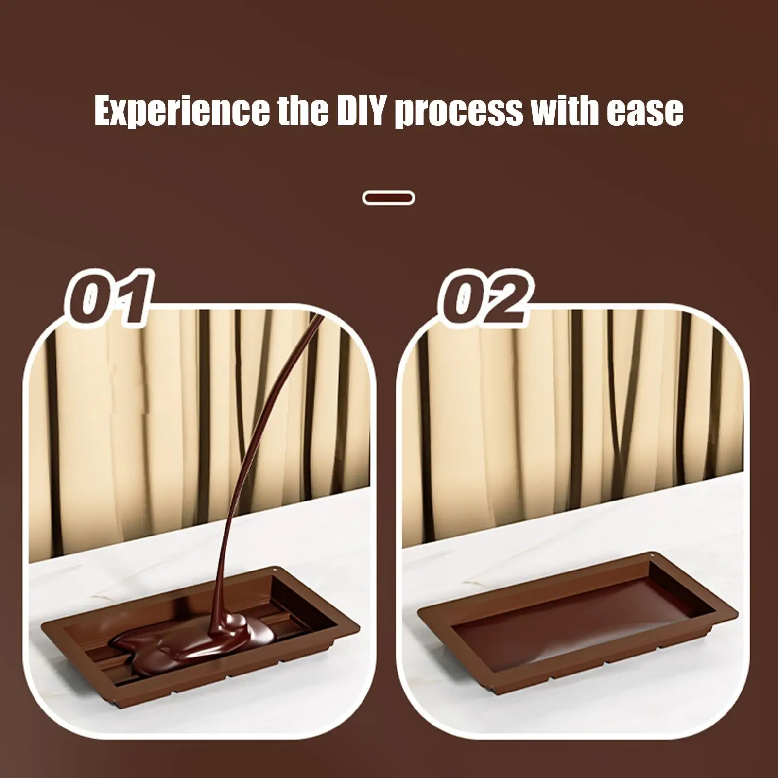 Moldes de Chocolate grandes y gruesos de silicona, suministros para el hogar, moldes pequeños de Chocolate para hacer trufa, hornear, caramelo, cocina, relleno de alimentos