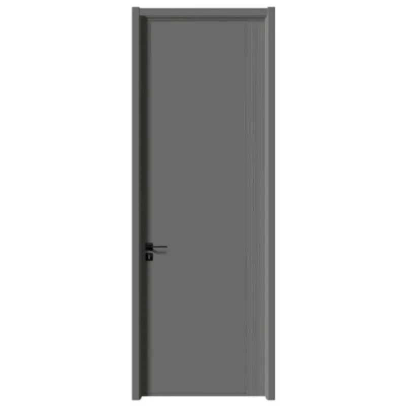 High-quality modern style solid wood interior doors with soundproofing and finished bedroom surfaces